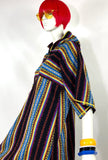 1970s vintage funky hippy boho hooded kaftan / coat / Festival / holiday / UNISEX