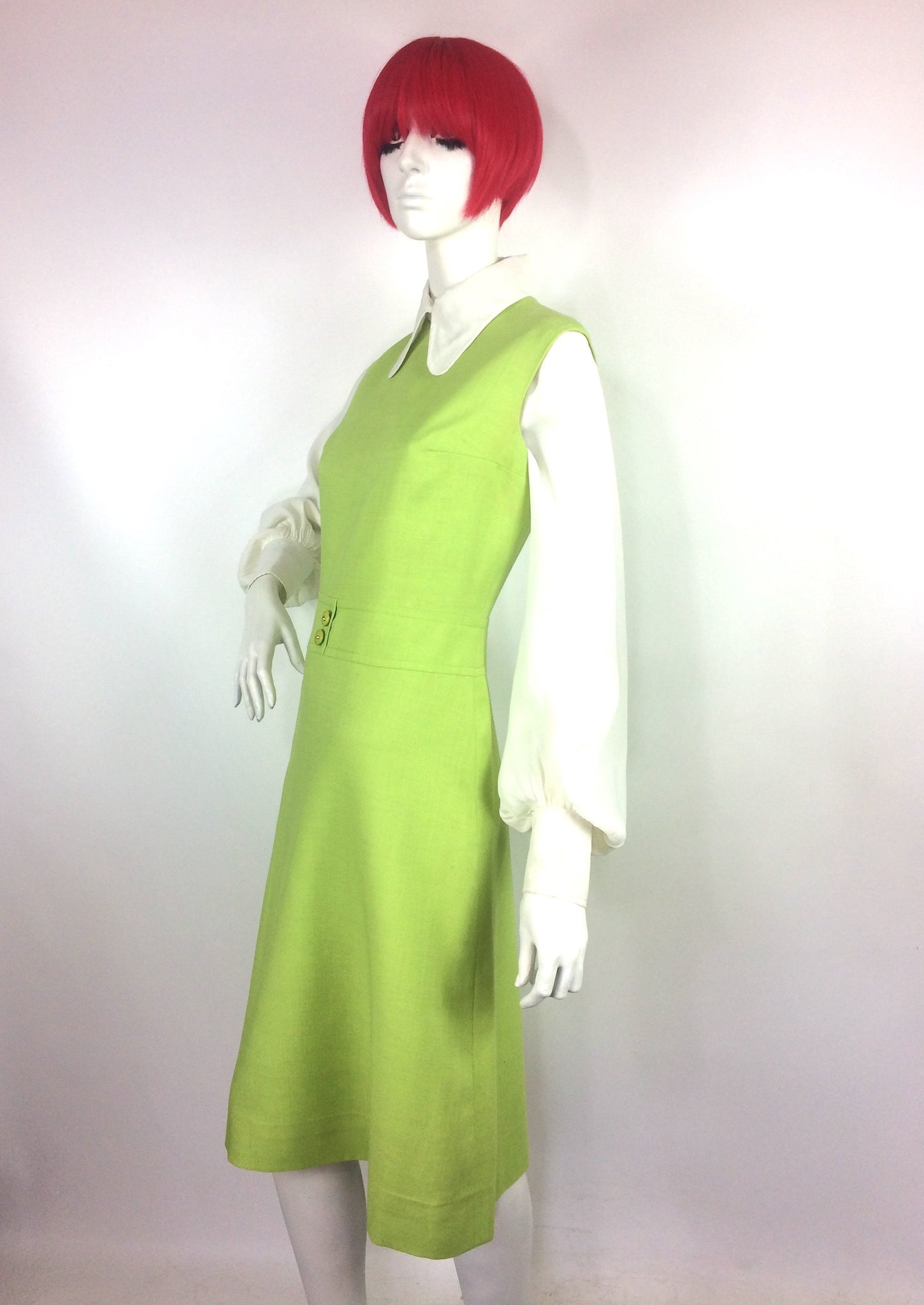 1960s Vintage LOUIS FERAUD Mod space age dress set / Francoise