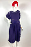Janice Wainwright vintage 70s purple flapper dress / 20s / Great Gatsby / roaring twenties