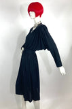 Radley 1970s vintage 40s style deco evening dress / Glamour / Joan Crawford / Gothic