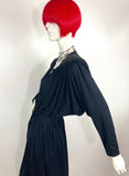 Radley 1970s vintage 40s style deco evening dress / Glamour / Joan Crawford / Gothic