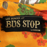 Bus Stop 1970s vintage pansies and tulips 40s look dress / Biba / Lee Bender / XS