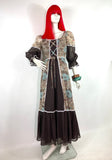 Pat Farrell 1970s vintage cottage core maxi dress / Gunne Sax / Maid Marian