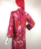 Hardy Amies 1960s vintage psychedelic maxi dress / gown / Posh / luxe hippie / 70s