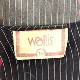 Reserved>>> WALLIS 70s vintage sheer floaty Deco blouse / 60s boho / Stevie Nicks