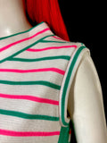 Susan Small 1960s vintage striped Mod dolly dress / Twiggy / Cilla / Carnaby