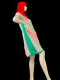 Susan Small 1960s vintage striped Mod dolly dress / Twiggy / Cilla / Carnaby