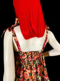 JULIET DUNN Liberty vintage 1970s tiered floral cotton midi dress / stunning!