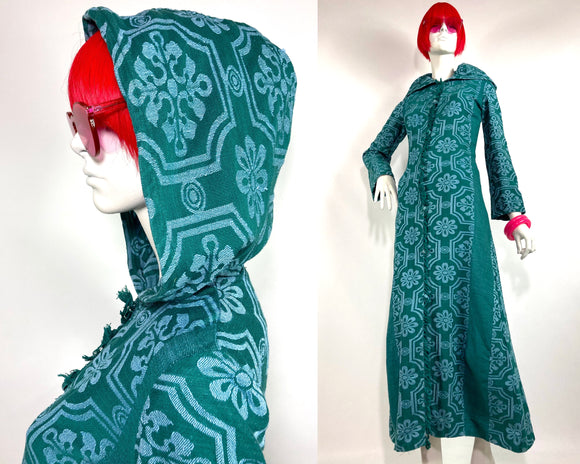 1960s vintage handwoven hippie coat / Hippie / Folklore / Psych / 70s / tapestry