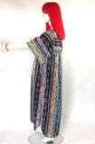 Vintage 70s 80s hippie YAKKO Kaftan maxi / tribal / ethnic / rave / Woodstock / Festival