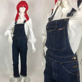 Vintage 1970s denim indigo 'Jean Jeanie' overall dungarees / Workwear / 50s utility