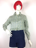 1960s vintage flower power Psych Mod shirt / blouse / 70s Hippie / Laura Ashley