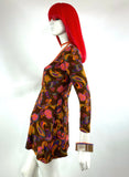 Irvine Sellars dress 1960s vintage dress / Twiggy / Dollybird / 70s Hippie / RARE