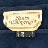 Janice Wainwright 1970s vintage wool sporty Deco dress / colour block / Bill Gibb
